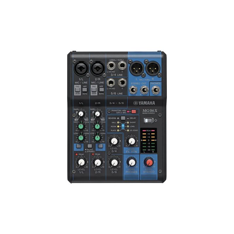 Yamaha YAMAHA MG06X mixer 專業型混音器 練團必備 可支援48V — 三峽麥克風