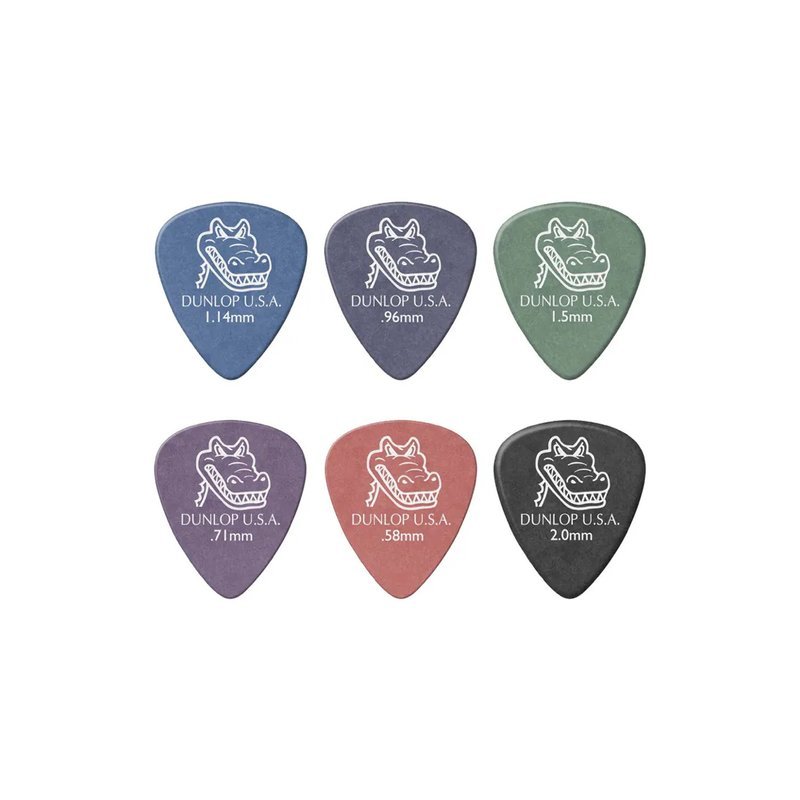 Dunlop Dunlop pick Gator 吉他pick 吉他撥片 鱷魚圖案 不同厚度 霧面設計 好彈好握 數量越多越便宜 — 三峽木吉他 / 民謠吉他