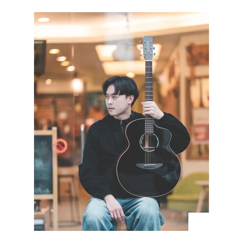 L.Luthier - Black Forest 41吋實木吉他 限量 單板吉他 玫瑰木 側音孔 音色甜美 外觀簡約耐看 — 三峽吉他 / Bass