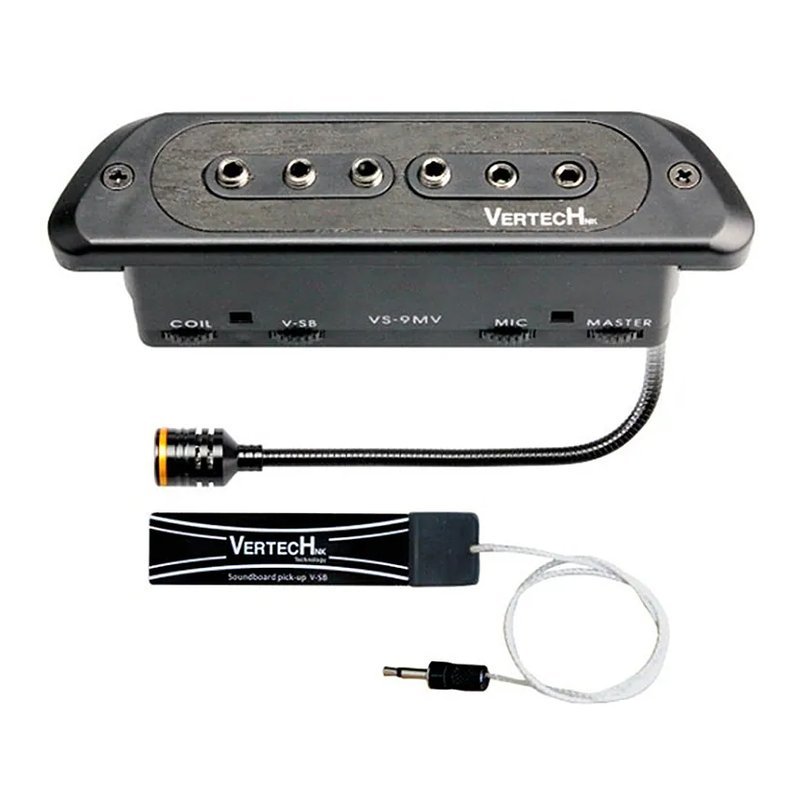 Vertech - 9MV 木吉他拾音器 三系統拾音器 線圈式 麥克風式 貼片式 pickup — 三峽吉他 / Bass