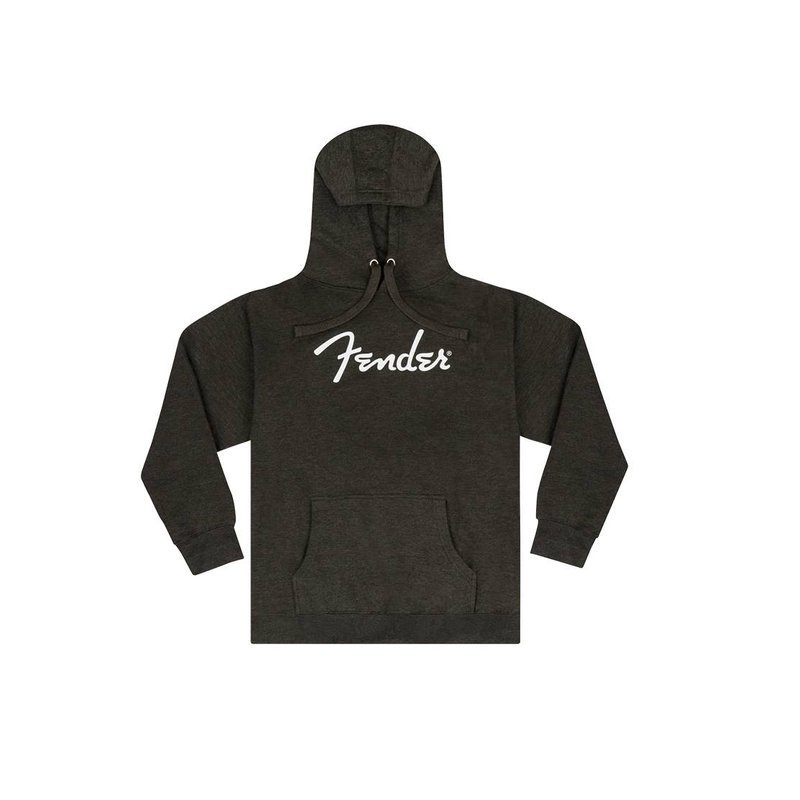 Fender Fender Spaghetti Logo Hoodie Gray Heather 長袖連帽T — 三峽音響 / 音箱