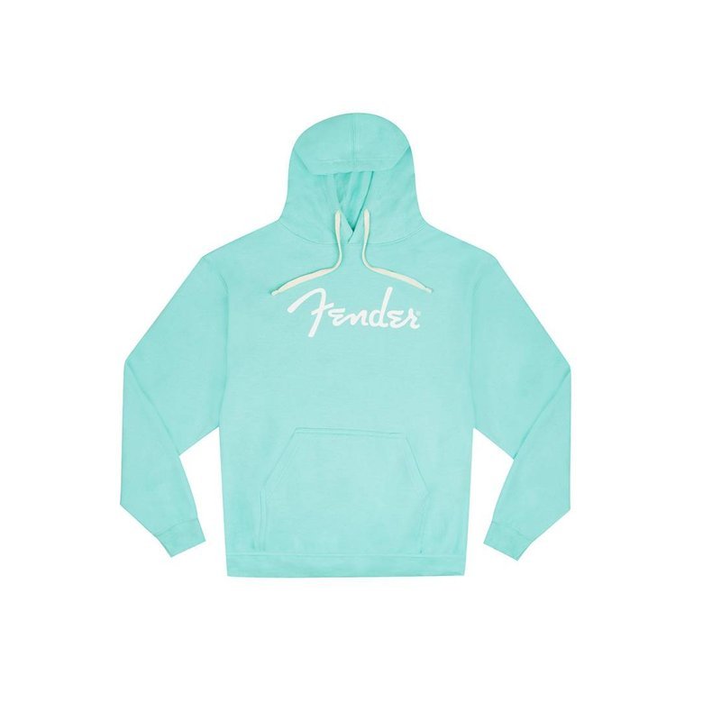 Fender Fender Spaghetti Logo Hoodie Daphne Blue 長袖連帽T — 三峽音響 / 音箱