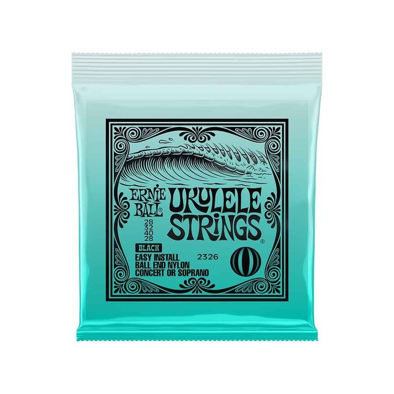 Ernie Ball Ernie Ball Ukulele Ball End Nylon Strings Black 2326 烏克麗麗套弦 21"-23" — 三峽烏克麗麗