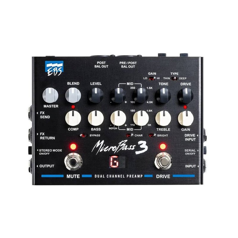 EBS EBS MicroBass 3 專業外接前級 — 三峽木吉他 / 民謠吉他