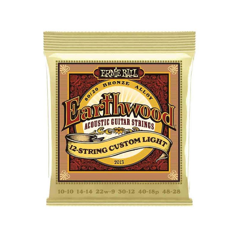 Ernie Ball Ernie Ball Earthwood Custom Light 80/20 Bronze 2013 經典純粹 民謠吉他十二弦套弦 11-52 — 三峽木吉他 / 民謠吉他
