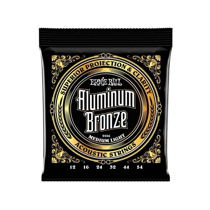 Ernie Ball Ernie Ball Medium Light Aluminum 2566 清晰澈亮 民謠吉他套弦 12-54 — 三峽木吉他 / 民謠吉他