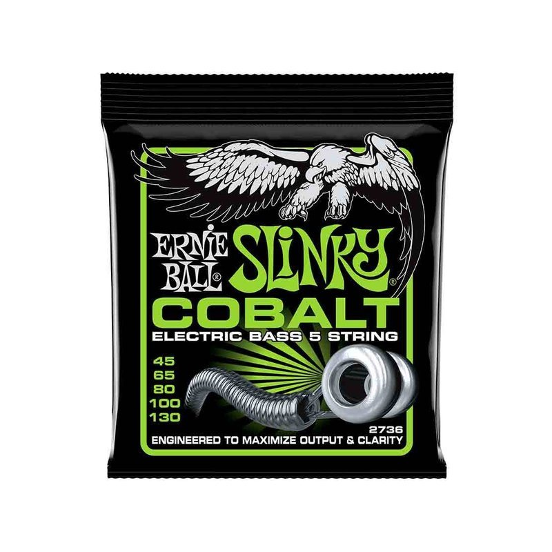 Ernie Ball Ernie Ball Slinky Cobalt 2736 高出力鈷弦 電吉他五弦套弦 45-130 — 三峽木吉他 / 民謠吉他