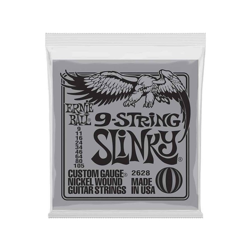 Ernie Ball Ernie Ball Slinky 2628 鎳纏繞 電吉他九弦套弦 09-105 — 三峽木吉他 / 民謠吉他