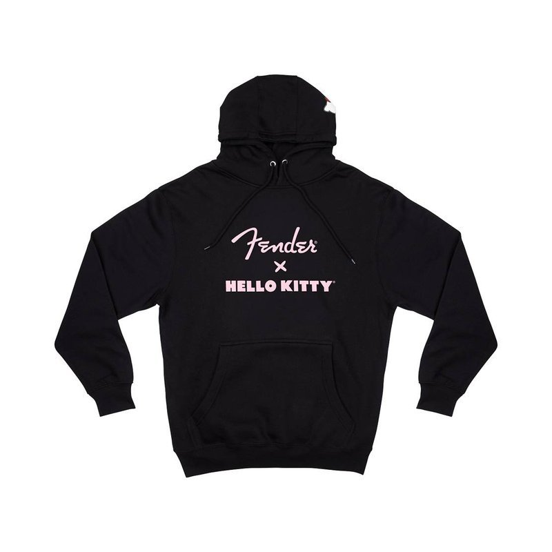 Fender Fender x Hello Kitty Black Logo Hoodie 聯名款帽T (S/M/L/XL) — 三峽配件 / 週邊