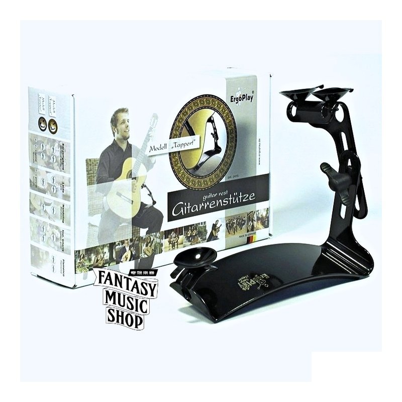 ErgoPlay 德國 Ergoplay Tappert 改良款 人體工學吉他支撐架 | 新型三個可替換黑色吸盤 — 三峽木吉他 / 民謠吉他