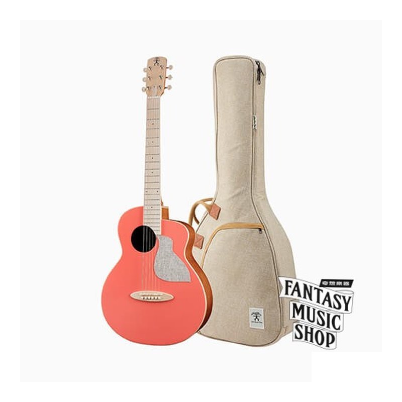 aNueNue aNueNue Bird MC10-LC 活珊瑚橘面單旅行吉他 | 另有LCE插電版可選 — 三峽吉他 / Bass