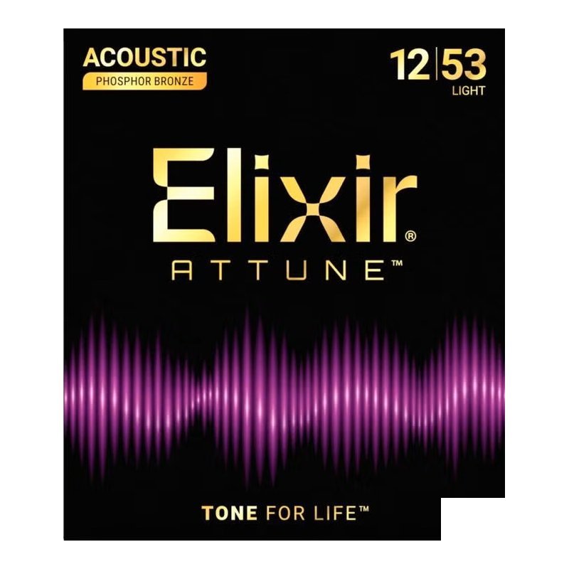 Elixir Elixir ATTUNE 紅銅 民謠吉他弦 12-53 — 三峽木吉他 / 民謠吉他
