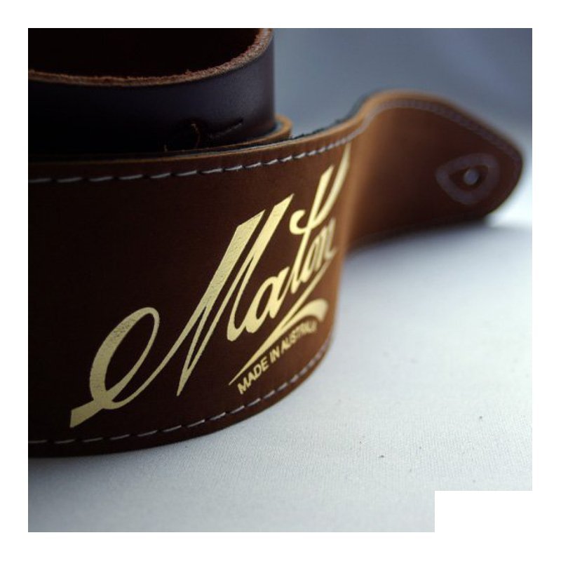 Maton Maton 真皮薄款 吉他背帶 | 棕色款：澳洲原廠 — 三峽木吉他 / 民謠吉他