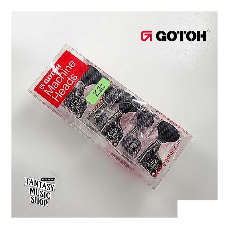 GOTOH GOTOH 黑檀木弦鈕頭 黑墨閃光色鈕身 CK EL5 | 1:21齒輪比 45度左3右3 齒輪精細度高 — 三峽木吉他 / 民謠吉他