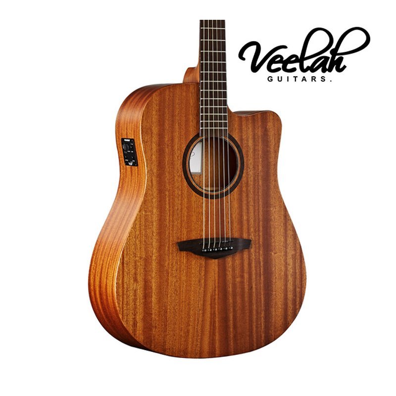 Veelah Veelah V1-DMCE 缺角 面單板 插電 民謠吉他 — 三峽木吉他 / 民謠吉他