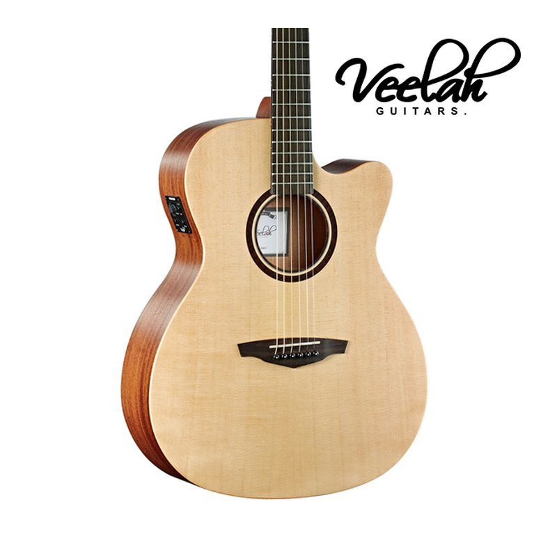 Veelah Veelah V1-OMCE 缺角 面單板 插電 民謠吉他 — 三峽木吉他 / 民謠吉他