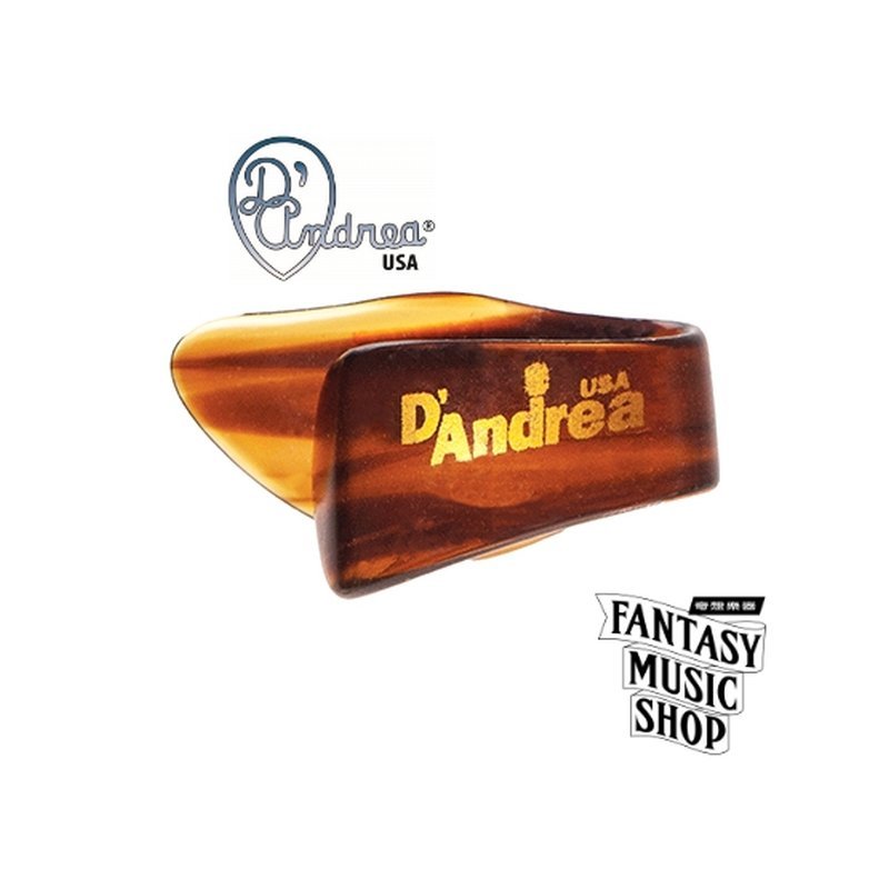 DAndrea D'Andrea 玳瑁色 專業指套 Thumbpick 經典款 | 美國進口 — 三峽木吉他 / 民謠吉他
