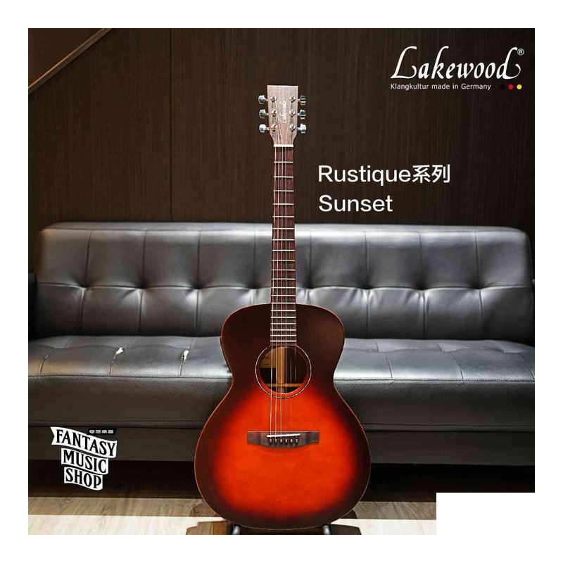 Lakewood Lakewood Rustique 落日 | 印度玫瑰木AA級側背 全單板 含拾音器 — 三峽木吉他 / 民謠吉他