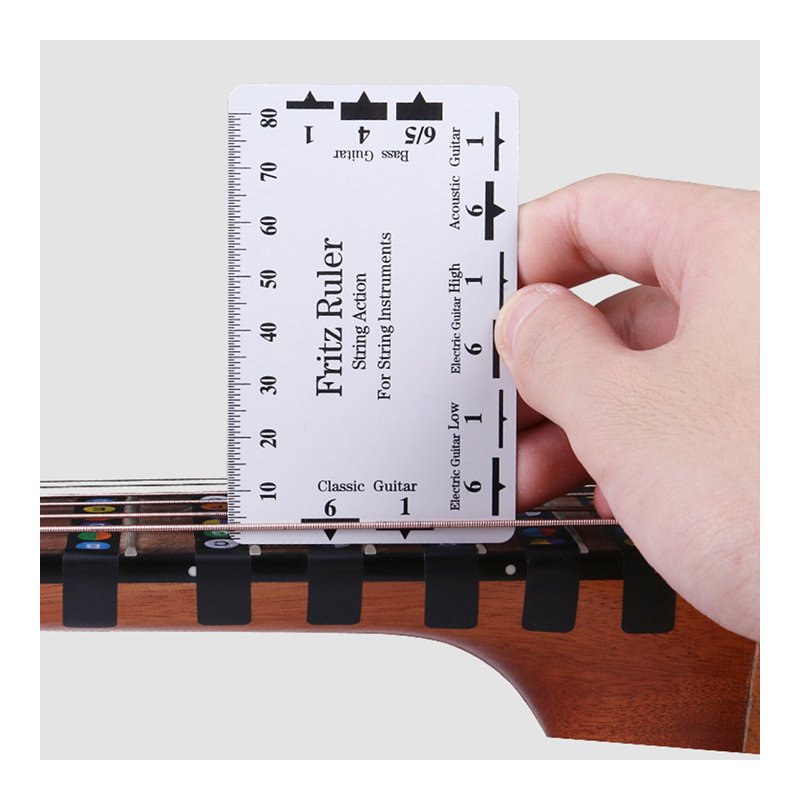 吉他弦距量測卡尺 | 弦距卡-塑料款 — 三峽吉他 / Bass
