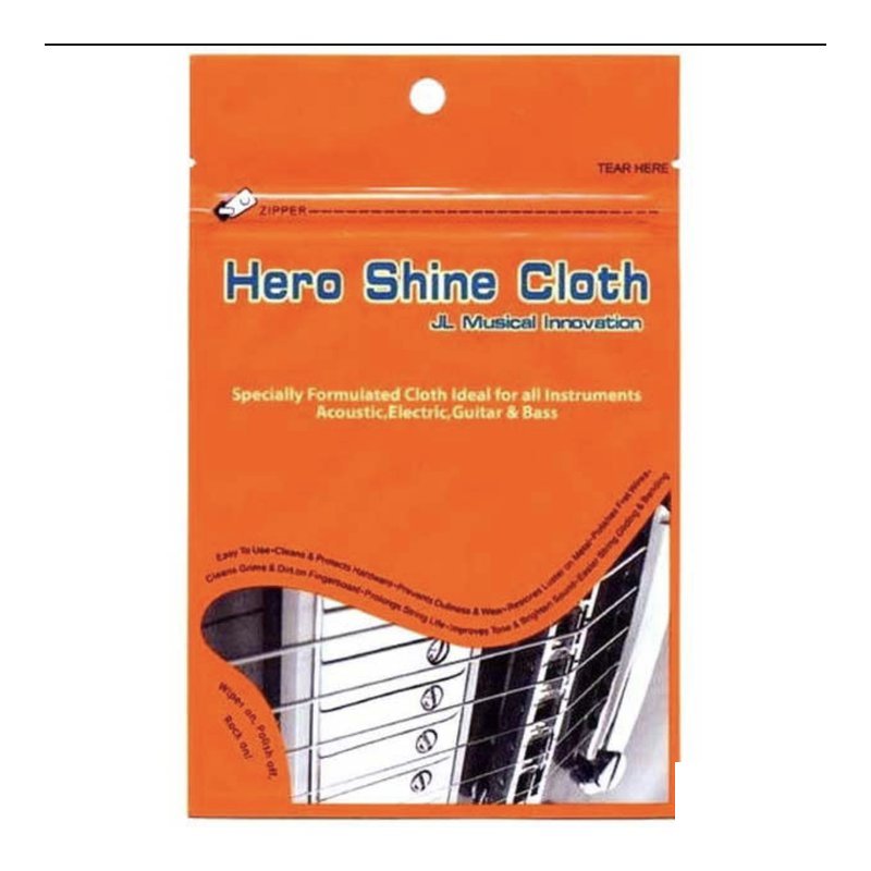 Hero Shine Cloth 吉他金屬部件亮光布 英雄布 — 三峽吉他 / Bass