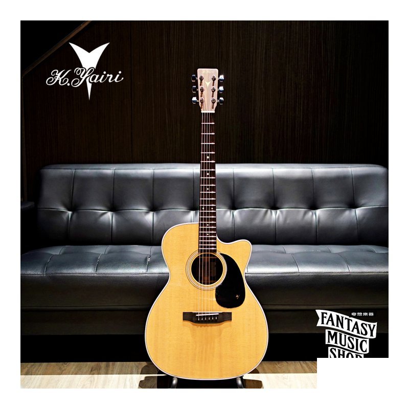 K.Yairi 日本製 K.Yairi YF-00028C | 全單板 缺角 經典民謠吉他 — 三峽木吉他 / 民謠吉他
