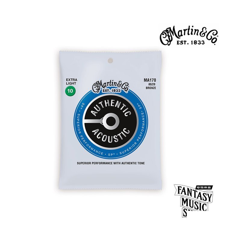 Martin MARTIN MA170 民謠吉他弦.010 | 最新真空新包裝 — 三峽木吉他 / 民謠吉他