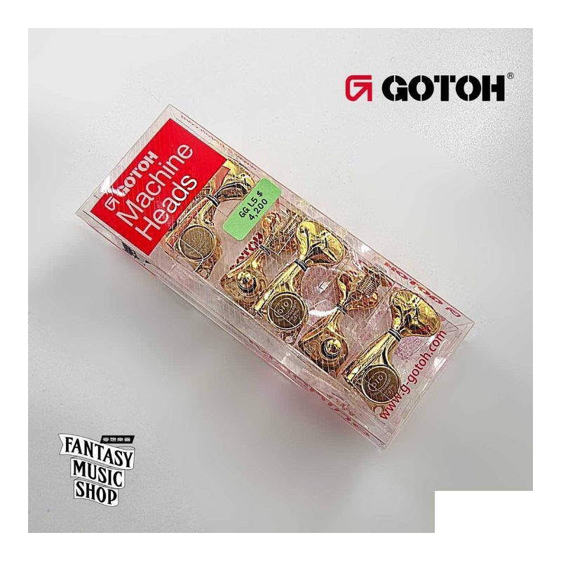 GOTOH GOTOH 金色鋅弦鈕頭 金色鈕身 GG L5 | 1:21齒輪比 45度左3右3 齒輪精細度高 — 三峽木吉他 / 民謠吉他