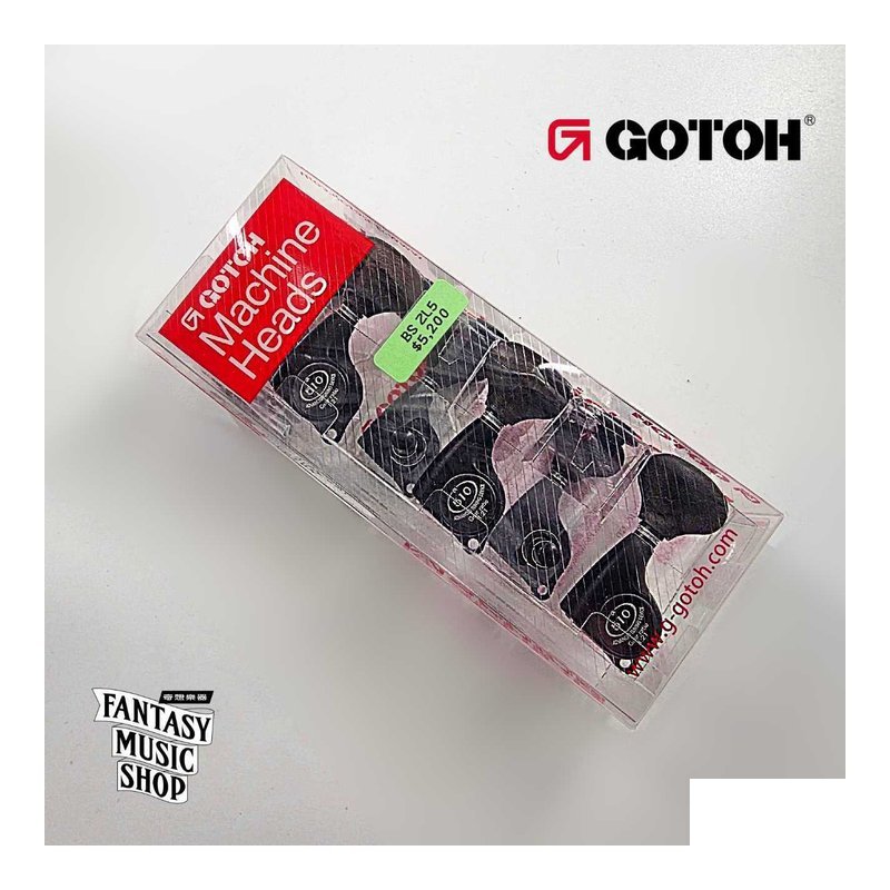 GOTOH GOTOH Ziricote 木質弦鈕頭 黑霧色金屬 BS ZL5 | 1:21齒輪比 45度左3右3 齒輪精細度高 — 三峽木吉他 / 民謠吉他