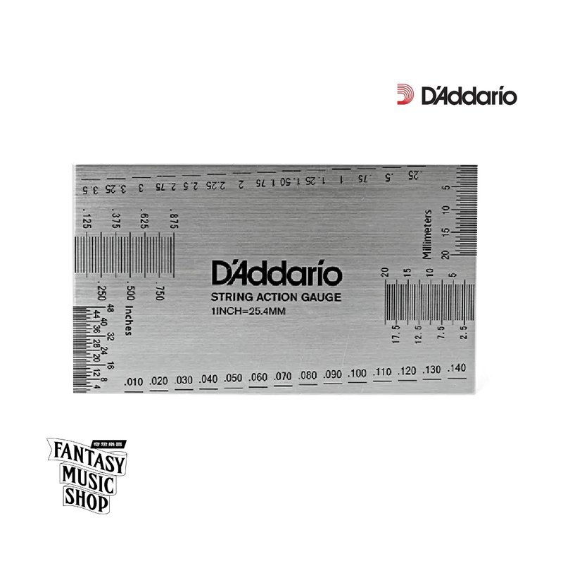 D'Addario 吉他弦距量測卡尺 | 弦距卡 Daddario 金屬款 — 三峽烏克麗麗
