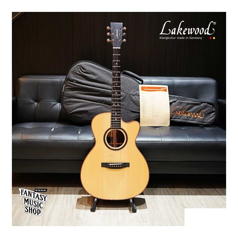 Lakewood Lakewood M32C 白珍珠母貝 星星雪花鑲貝 客製款 全單板手工民謠吉他 — 三峽木吉他 / 民謠吉他