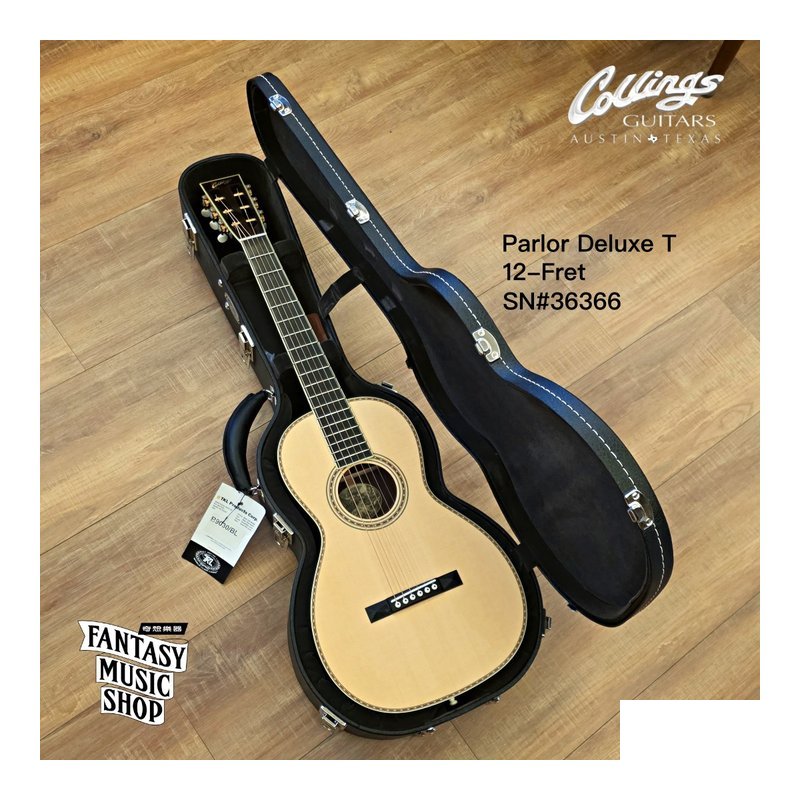 Collings Collings Parlor Deluxe T 12-Fret 較小桶身 高階訂製款 全單板 手工吉他 — 三峽木吉他 / 民謠吉他