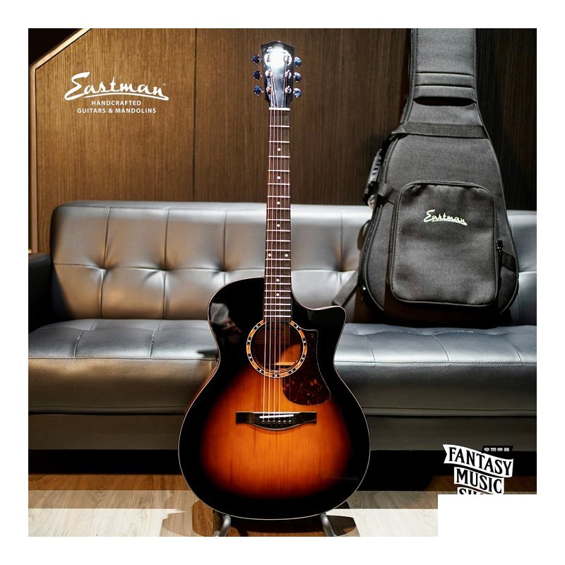 Eastman Eastman AC122-2CE Deluxe 漸層色 全單板 插電 民謠吉他 — 三峽弦樂器
