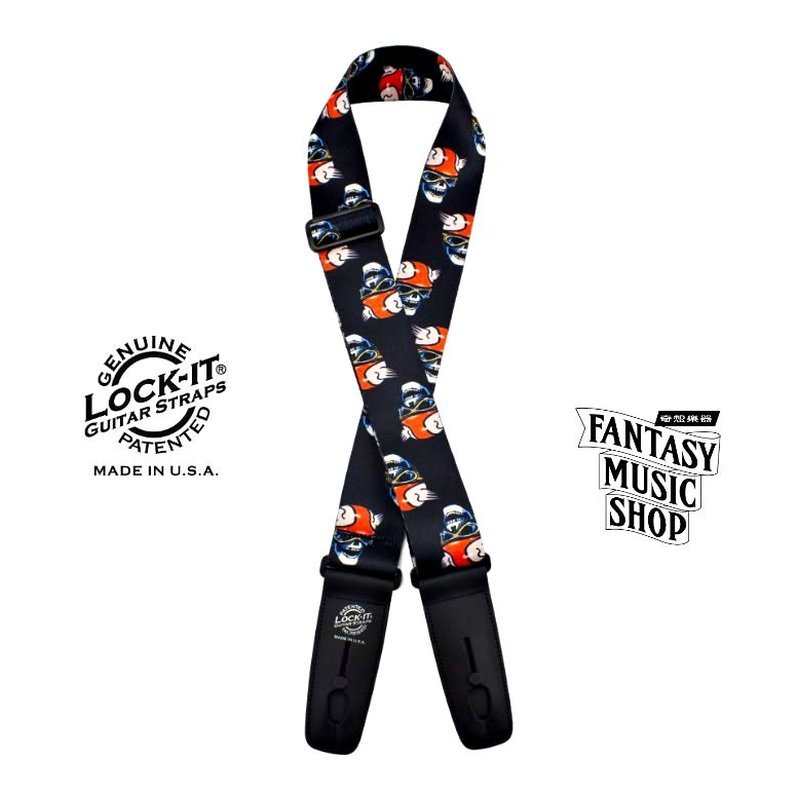 Lock-it straps 安全背帶 搖滾系列 瘋狂麥斯款| Lock-It Straps 免安裝直接提供保護 美國製 — 三峽木吉他 / 民謠吉他
