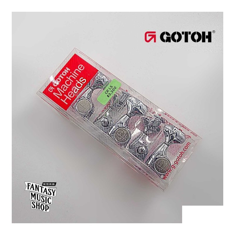 GOTOH GOTOH 金屬鋅弦鈕頭 鉻合金鈕身 CR L5 | 1:21齒輪比 45度左3右3 齒輪精細度高 — 三峽木吉他 / 民謠吉他