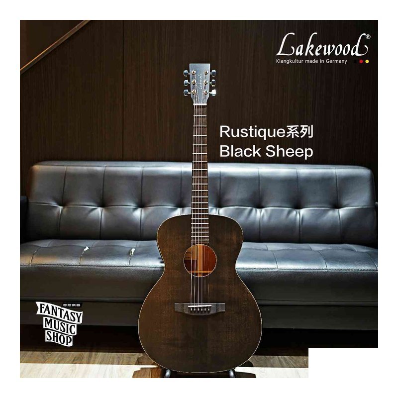 Lakewood Lakewood Rustique 黑羊羊 | 桃花心木側背 全單板 含拾音器 — 三峽木吉他 / 民謠吉他