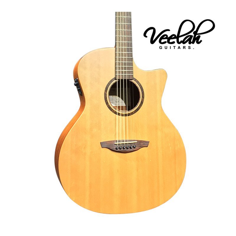 Veelah Veelah V1-GACE 缺角 面單板 插電 民謠吉他 — 三峽木吉他 / 民謠吉他