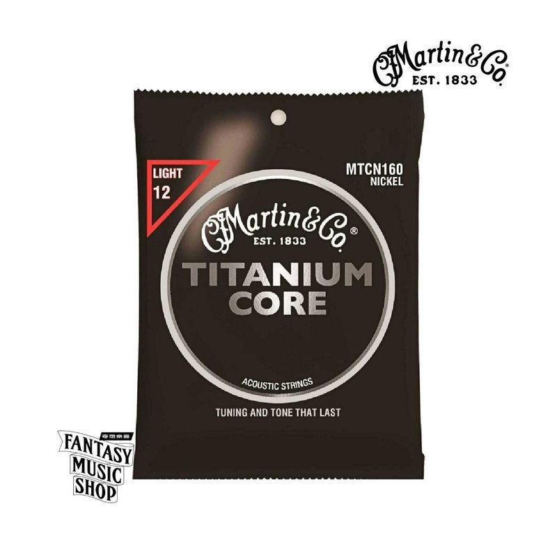 Martin Martin 木吉他弦 鈦核心弦 Titanium 民謠吉他弦 MTCN160 12-55 — 三峽弦樂器