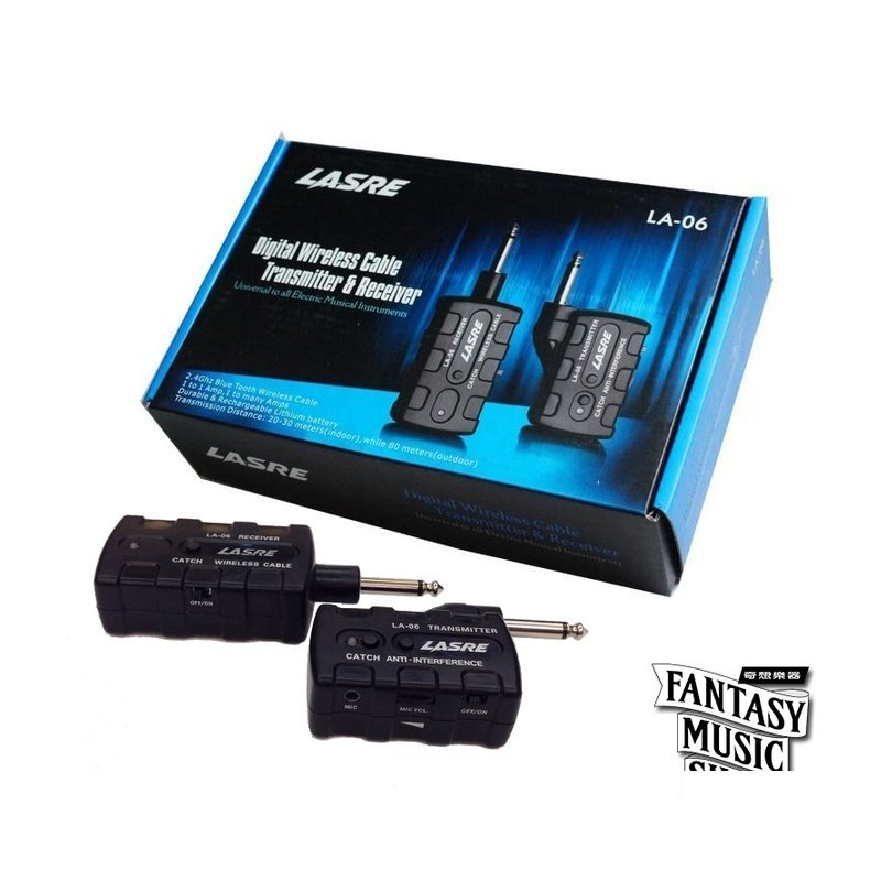 Lasre LA-06 無線系統 (電吉他/木吉他/電貝斯/烏克麗麗皆可用) — 三峽烏克麗麗