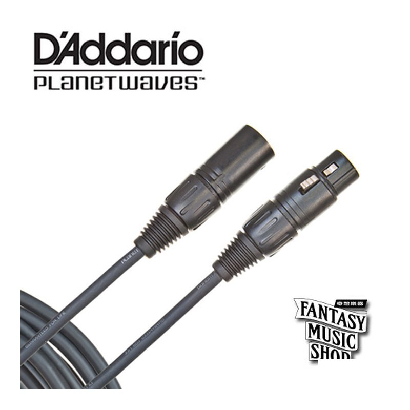 Daddario 10ft Classic Series 麥克風導線 (PWAC-PW-CMIC-10) — 三峽麥克風