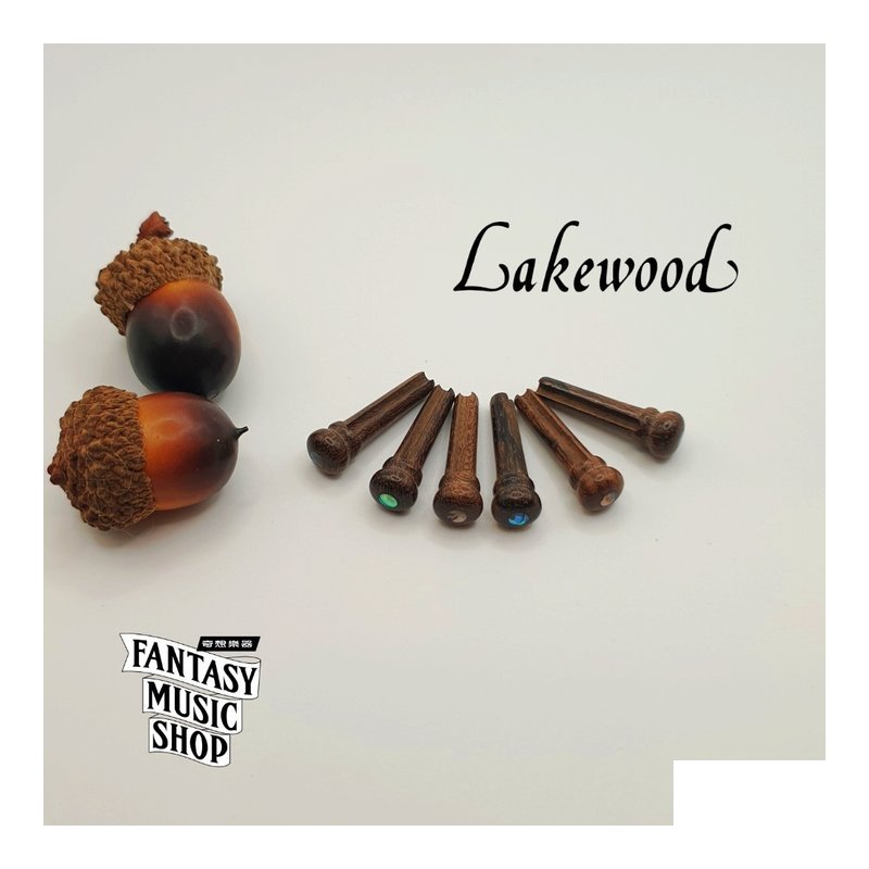 Lakewood Ziricote 鑲貝點 弦釘組 | 德國Lakewood原廠 — 三峽配件 / 週邊