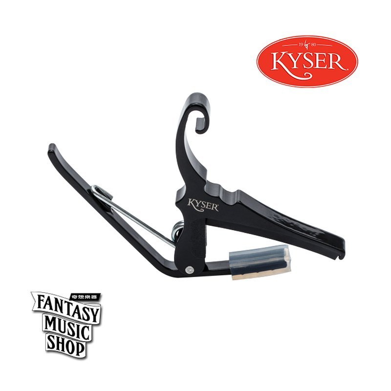 Kyser 美國 Kyser KG6BA 民謠吉他專用移調夾 (黑色) — 三峽木吉他 / 民謠吉他