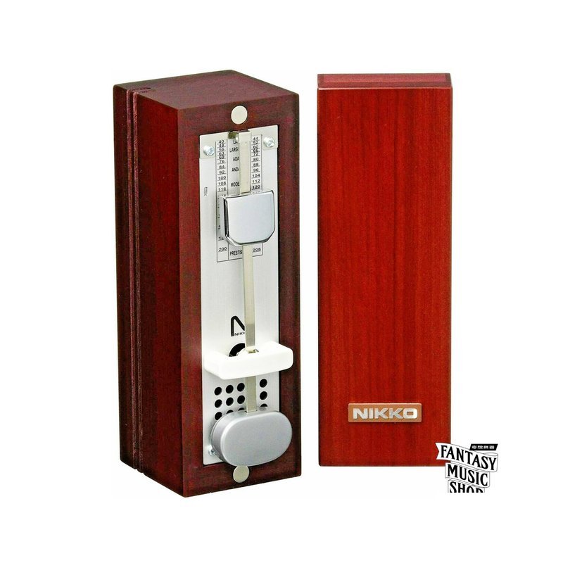 NIKKO NIKKO 331 迷你機械式 節拍器 木質酒紅木色款 | 日本公司貨 — 三峽電鋼琴 / 鍵盤