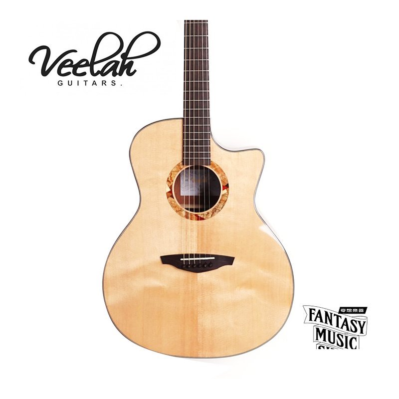 Veelah Veelah V2-GAC 缺角 面單板 亮面漆 民謠吉他 — 三峽木吉他 / 民謠吉他