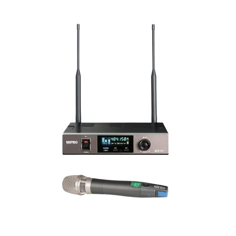 MIPRO 【MIPRO】ACT-71/ACT-70H*1 UHF半U寬頻單頻道自動選訊無線麥克風 — 三峽麥克風