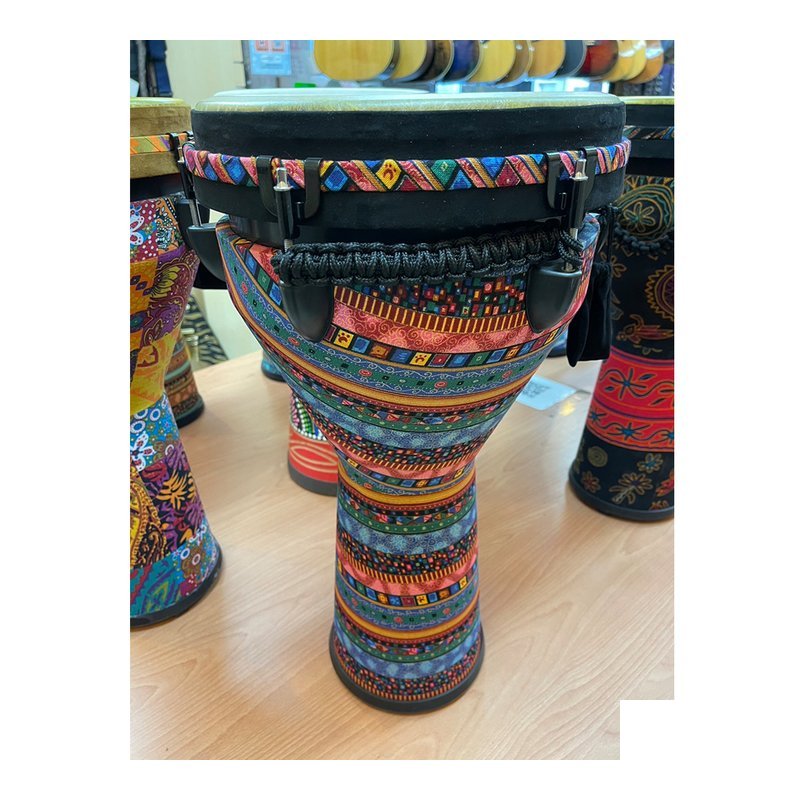 非洲鼓 12吋 ABS製主體 仿獸皮 可調整音色 贈20mm厚袋 鍍金彩紋綠 — 三峽鼓 / 打擊