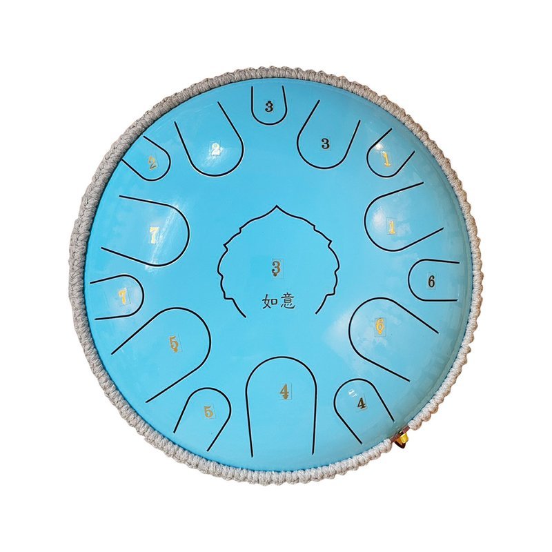 臺灣品牌 如意空靈鼓 鋼舌鼓 天鼓 14吋15音D調 天藍 — 三峽配件 / 週邊