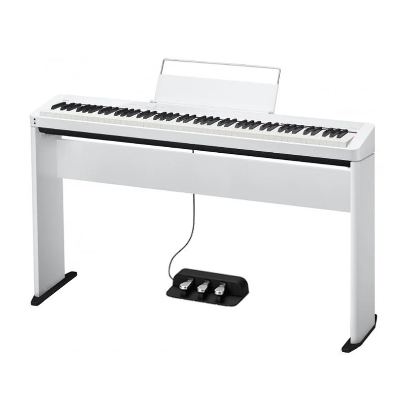 Casio 【CASIO】Privia系列 PX-S1100 電鋼琴 白色 (主機+琴架+三踏板) — 三峽電鋼琴 / 鍵盤