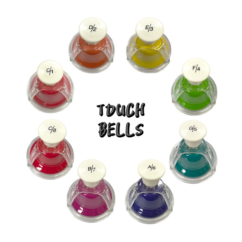 台灣製造 彩虹8音桌鐘 桌鈴 手按鈴 TOUCH BELLS — 三峽配件 / 週邊