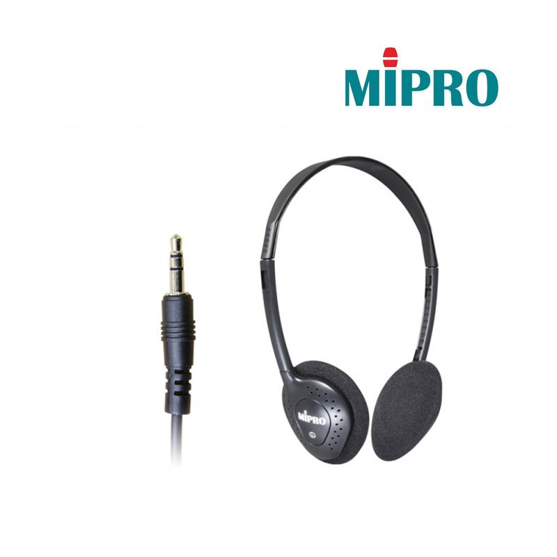 MIPRO 【MIPRO】E-20S 導覽專用頭戴式耳機 輕巧可調整大小 台灣製造 — 三峽音響 / 音箱
