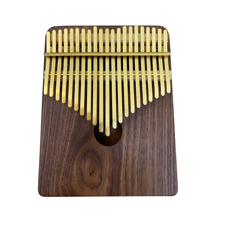 【新品】21音 胡桃木箱式實木卡林巴琴 水霧金 kalimba 拇指琴 非洲樂器 — 三峽鼓 / 打擊